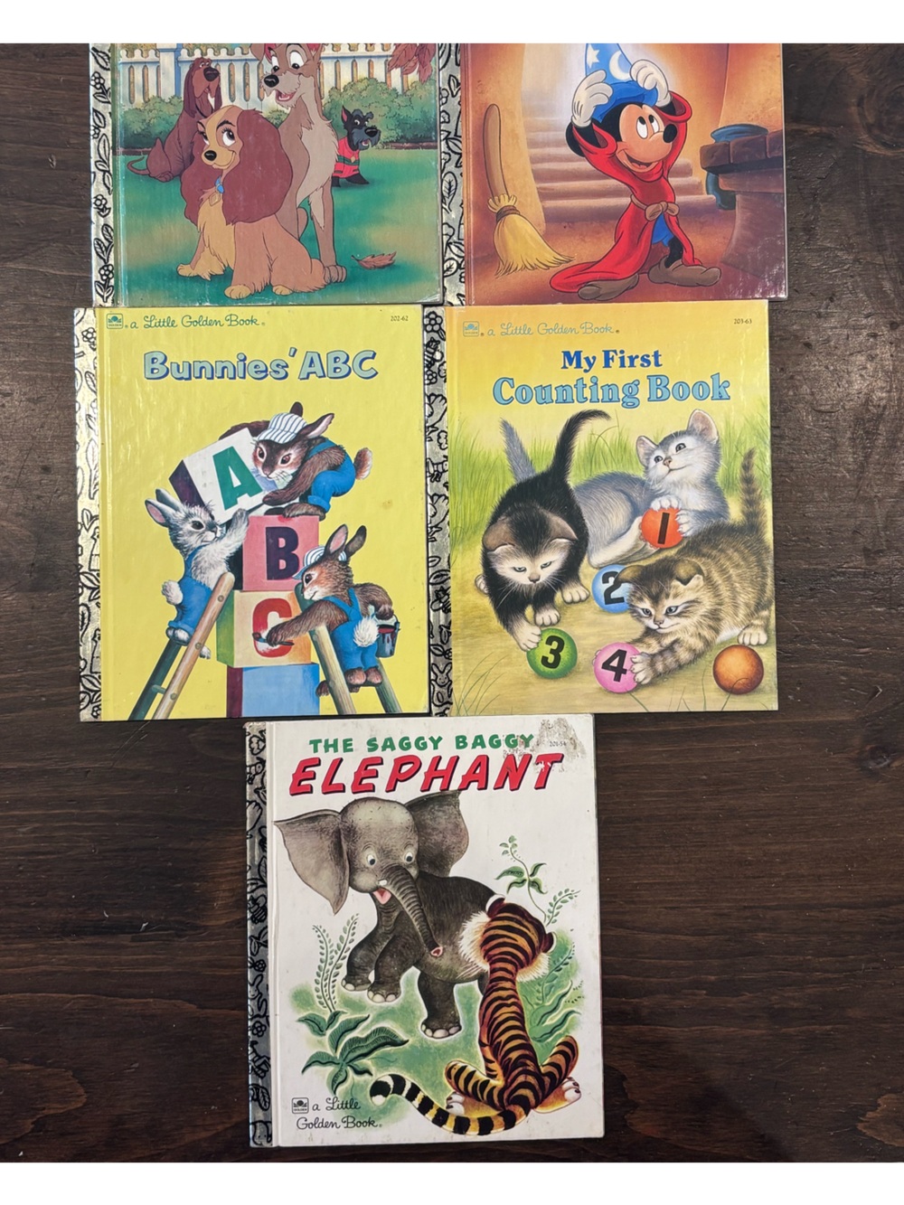 Vintage Little Golden Book Lot of 5